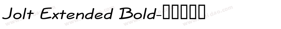 Jolt Extended Bold字体转换